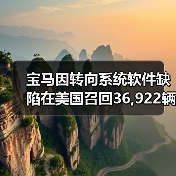 宝马因转向系统软件缺陷在美国召回36,922辆车（图1）