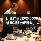 比亚迪已组建超5000人辅助驾驶专项团队,未来智能化将投入超1000亿(图1) 比亚迪已组建超5000人辅助驾驶专项团队,未来智能化将投入超1000亿(图1)