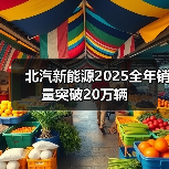 北汽新能源销量突破20万 全年增长84%