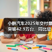 小鹏汽车2025年交付量突破42.9万台,同比增长126%(图2) 小鹏汽车2025年交付量突破42.9万台,同比增长126%(图2)
