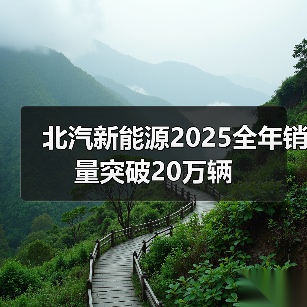 北汽新能源2025全年销量突破20万辆(图3) 北汽新能源2025全年销量突破20万辆(图3)