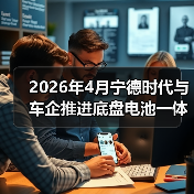 2026年4月宁德时代与车企推进底盘电池一体化,这事比你想的有意思(图1) 2026年4月宁德时代与车企推进底盘电池一体化,这事比你想的有意思(图1)