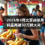 2026年4月比亚迪单月销量再破30万辆大关:这次谁在焦虑?(图3) 2026年4月比亚迪单月销量再破30万辆大关:这次谁在焦虑?(图3)