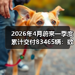 2026年4月蔚来一季度累计交付83465辆：数字背后的节奏问题（图4）