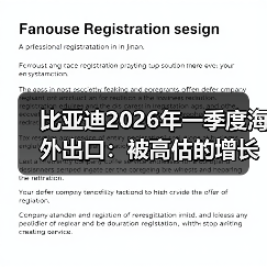 比亚迪2026年一季度海外出口:被高估的增长引擎?(图3) 比亚迪2026年一季度海外出口:被高估的增长引擎?(图3)