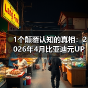1个颠覆认知的真相：2026年4月比亚迪元UP一季度纯电车销量第六（图1）