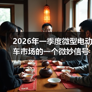2026年一季度微型电动车市场的一个微妙信号（图1）