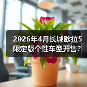 2026年4月长城欧拉5限定版个性车型开售？别急，先听句实话（图2）