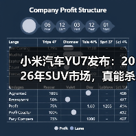 小米汽车YU7发布:2026年SUV市场,真能杀出血路?(图2) 小米汽车YU7发布:2026年SUV市场,真能杀出血路?(图2)