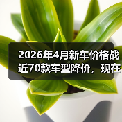2026年4月新车价格战近70款车型降价，现在是不是捡漏的最佳时机？（图1）