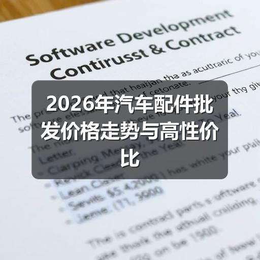 2026年汽车配件批发价格走势与高性价比采购指南
