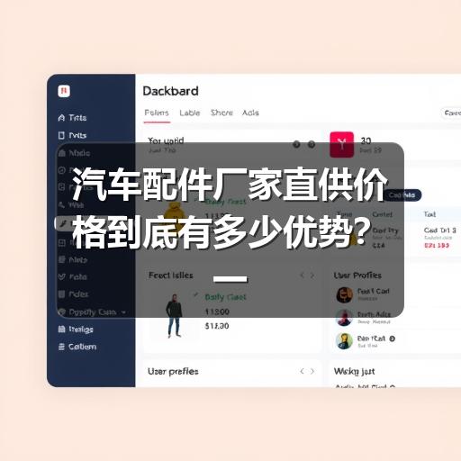汽车配件厂家直供价格到底有多少优势？一文说透采购门道