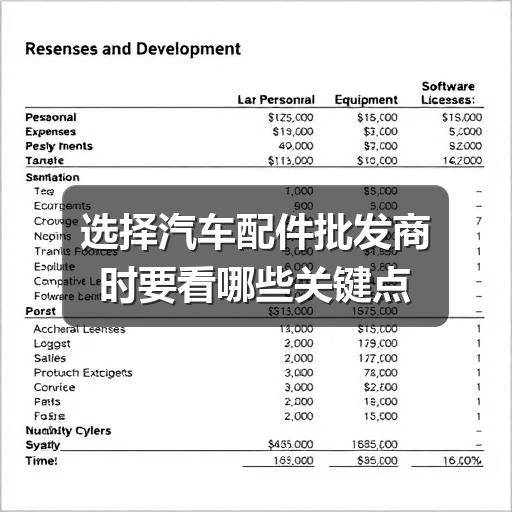 选择汽车配件批发商时要看哪些关键点