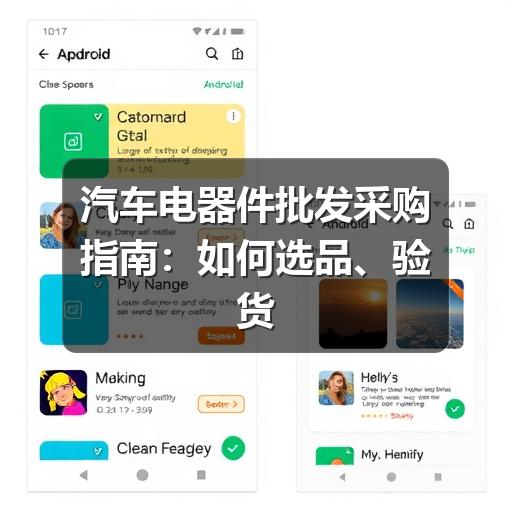 汽车电器件批发采购指南:如何选品、验货与降低合作风险