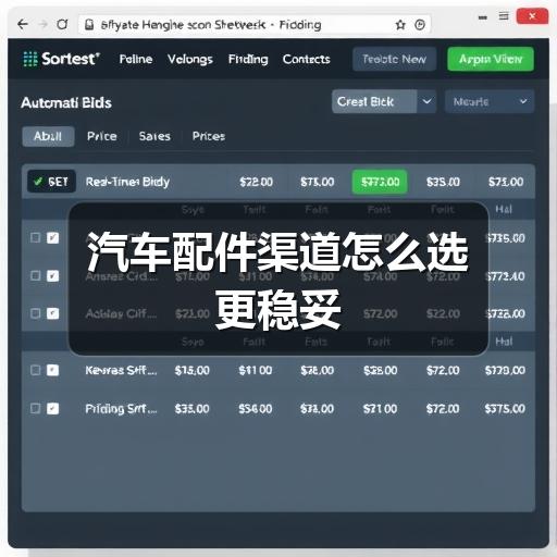 汽车配件渠道怎么选更稳妥