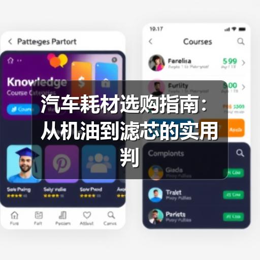 汽车耗材选购指南:从机油到滤芯的实用判断方法