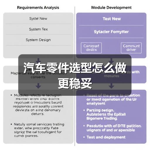 汽车零件选型怎么做更稳妥