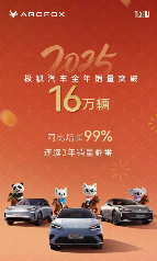 三年翻番再提速！极狐汽车2025年交付破16万辆